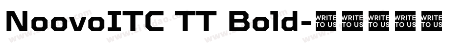 NoovoITC TT Bold字体转换